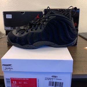 Nike Air Foamposite One PRM “Black Suede”